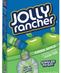 (72 Packets) Jolly Rancher Green Apple To Go Drink Mix Singles, 0.62 Oz