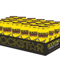 (24 Cans) Rockstar Recovery Energy Drink, Lemonade, 16 fl oz