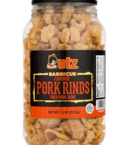 Utz Pork Rinds, Barbecue, 7.5 oz Barrel