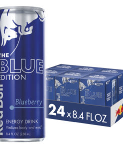 (24 Cans) Red Bull Energy Drink, Blueberry, Blue Edition, 8.4 fl oz