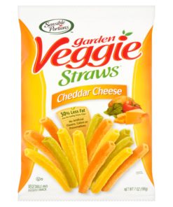 Sensible Portions Cheddar Cheese Garden Veggie Straws, 7 oz, 12 pack