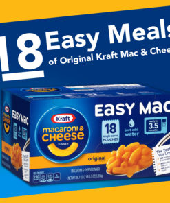 Kraft Easy Mac Original Flavor Single Serve Pouches, 18 ct – 38.7 oz Box