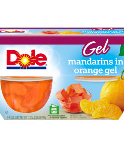 (2 Pack) Dole Fruit Bowls, Mandarins in Orange Gel, 4.3 Ounce (4 Cups)