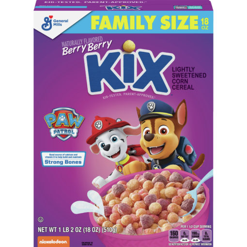 Berry Berry Kix PAW Patrol Cereal, Whole Grain, 18 oz