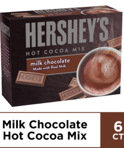 Hershey’s Milk Chocolate Hot Cocoa Mix, 6 ct – Packets, 5.29 oz Box