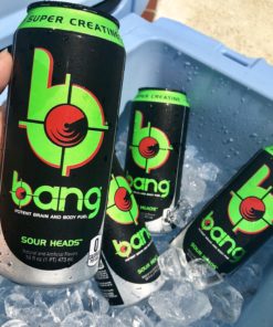 Bang Sour Heads Energy Drink with Super Creatine, 16oz 12pk
