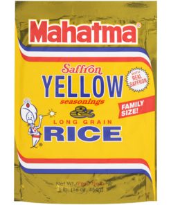 (3 Pack) Mahatma Saffron Yellow Seasonings & Long Grain Rice 16 oz Pouch