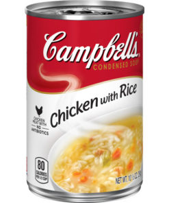 (4 pack) Campbell’s Condensed Chicken with Rice Soup, 10.5 oz. Can