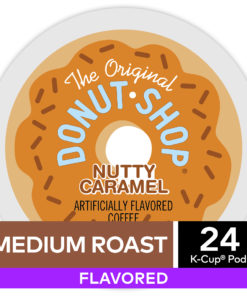 The Original Donut Shop Nutty Caramel, Flavored K-Cup Pods, Medium Roast, 24 Count For Keurig Brewers