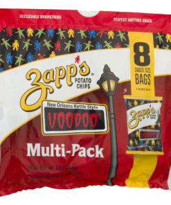 Zapp’s New Orleans Kettle Style Potato Chips, Voodoo, 8 Count