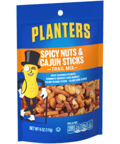 Planters Spicy Nuts and Cajun Stick Trail Mix, 6 oz Bag
