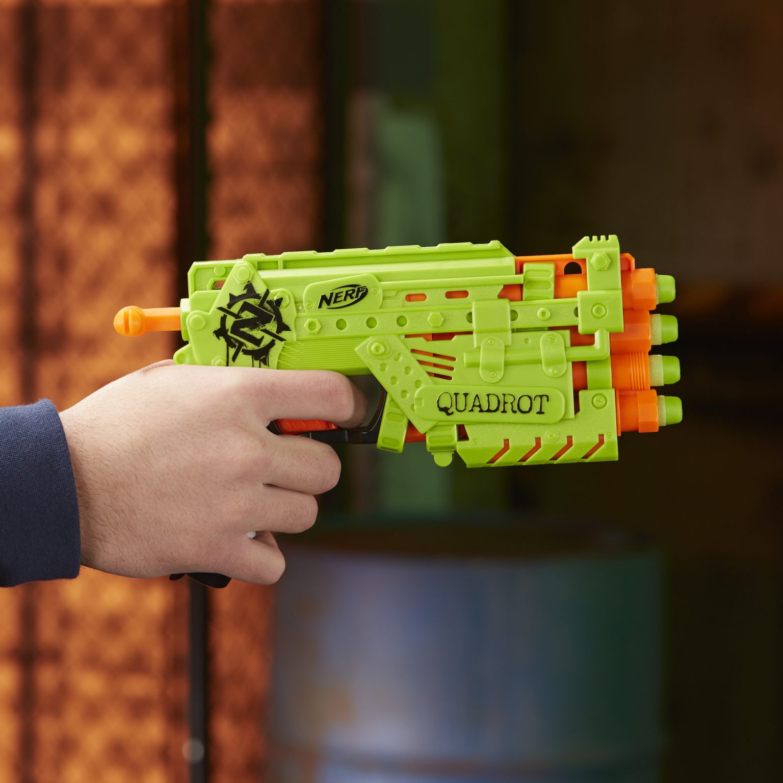 Nerf Zombie Strike Quadrot Blaster, for Kids Ages 8 and Up ...