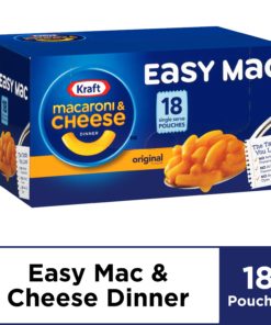 Kraft Easy Mac Original Flavor Single Serve Pouches, 18 ct – 38.7 oz Box