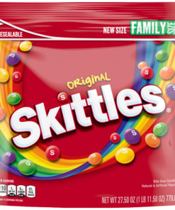 SKITTLES Original Candy Stand Up Pouch, 27.5-Ounce Family Size Bag