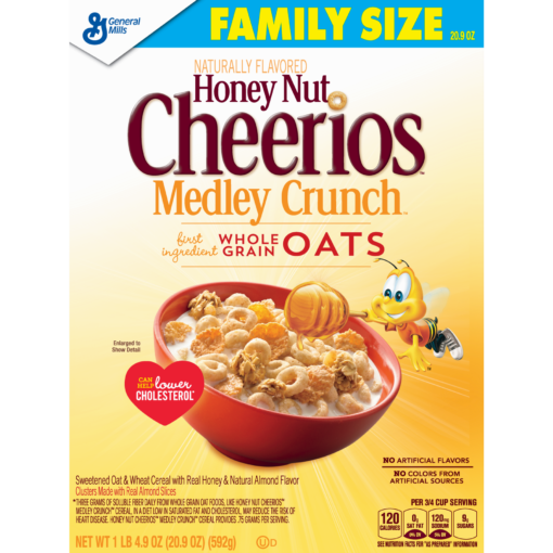 Honey Nut Cheerios Medley Crunch, Cereal, 20.9 oz