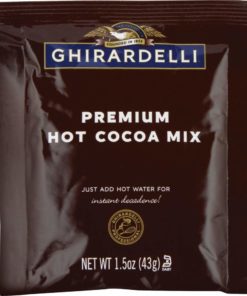 Ghirardelli Premium Hot Cocoa Envelopes, Double Chocolate, 1.5-Ounce (Pack of 15)