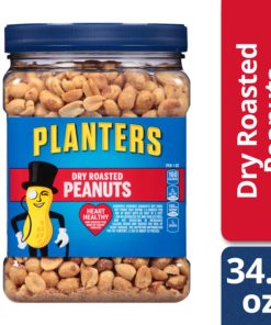 Planters Dry Roasted Peanuts, 34.5 oz Jar