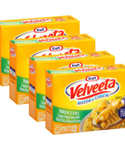(4 Pack) Kraft Velveeta Broccoli Rotini & Cheese, 9.4 oz Box