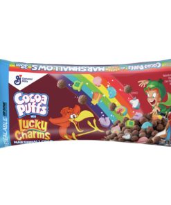 Cocoa Puffs Cereal with Lucky Charms Marshmallows, 35 Oz