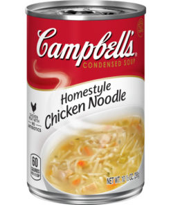 (4 pack) Campbell’s Condensed Homestyle Chicken Noodle Soup, 10.5 oz. Can