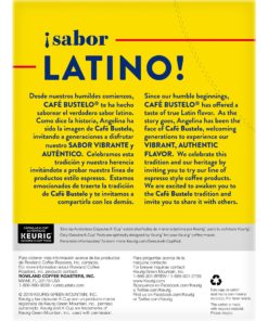 Cafe Bustelo Cafe Con Leche K-Cup Coffee Pods, 24 Count For Keurig and K-Cup Compatible Brewers