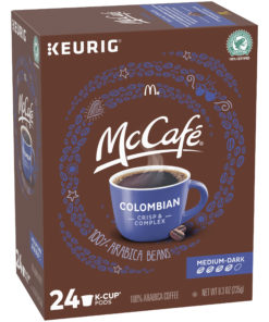 McCafe Medium-Dark Colombian Coffee K-Cup Pods, Caffeinated, 24 ct – 8.3 oz Box