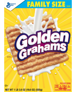 Golden Grahams Cereal, with Whole Grain, 19.6 oz