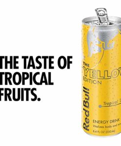 (24 Cans) Red Bull Energy Drink, Tropical, Yellow Edition, 8.4 fl oz