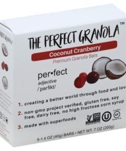 The Perfect Granola – Coconut Cranberry Granola Bars