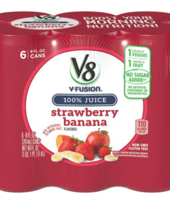 (2 pack) V8 Strawberry Banana, 8 oz., 6 pack