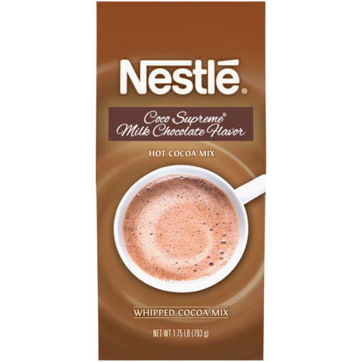Nestle Hot Cocoa Mix Coco Supreme Milk Chocolate Hot Cocoa Powder, 1.75 Lb Bag