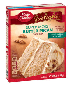 (2 pack) Betty Crocker Super Moist Butter Pecan Cake Mix, 15.25 oz