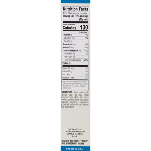 Krusteaz® Gluten Free Chocolate Cake Mix 18 oz. Box