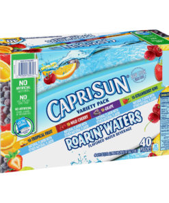 Capri Sun Roarin’ Waters Flavored Water Variety Pack, 40 ct – 6 fl oz Pouches