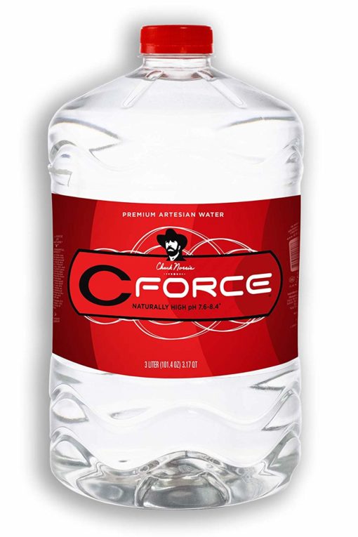 CForce Natural Artesian Bottled Water, Naturally High pH, 12 oz (Pack – 4)