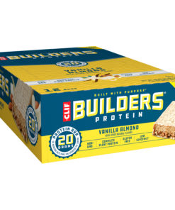 Clif Builders Protein Bars, Vanilla Almond Flavor, 20g Protein, 2.4 ounce bars, 12 count (Now Gluten Free)