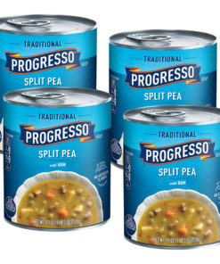 (4 Pack) Progresso Traditional Split Pea With Ham Soup, 19 oz