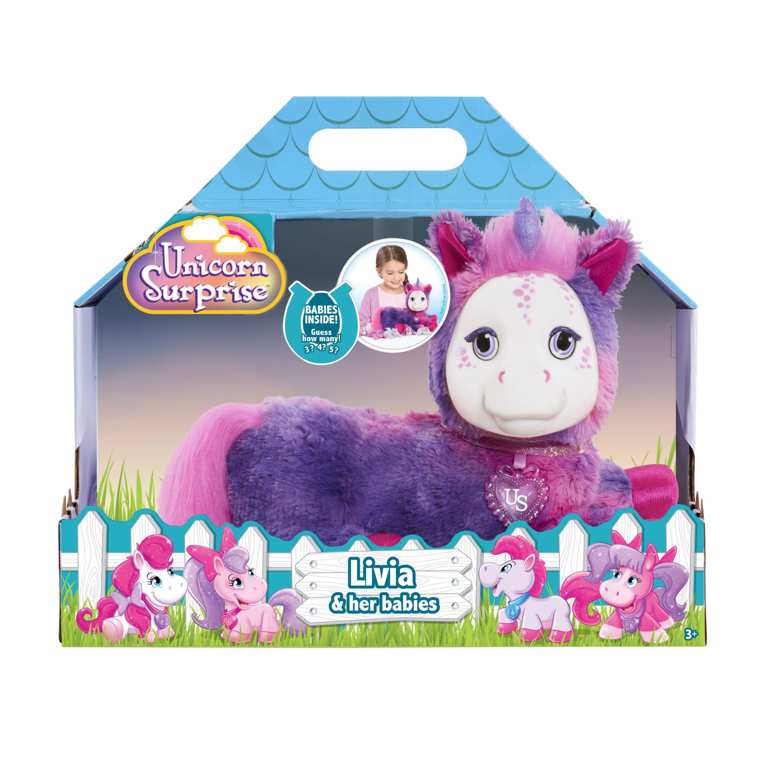 unicorn surprise plush livia