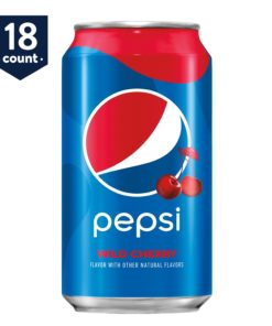 Pepsi Wild Cherry, 12 oz Cans, 18 Count