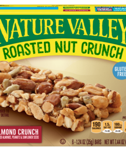 Nature Valley Roasted Nut Crunch Granola Bars, Almond Crunch, 6 Ct, 7.44 Oz