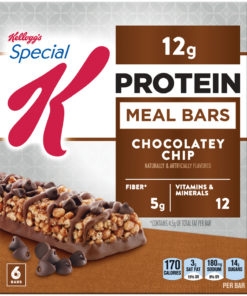 Kellogg’s Special K Protein Meal Bars Chocolatey Chip 9.5 Oz 6 Ct