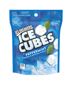 Ice Breakers Ice Cubes, Peppermint Gum, 100 Pieces, 8.11 Oz