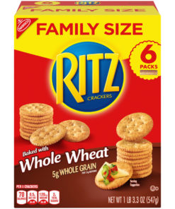 Ritz Crackers, Family Size, Whole Wheat, 19.3 oz