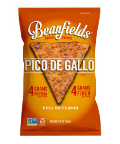 Beanfields Mild Pico de Gallo Bean & Rice Chips, 5.5 oz, (Pack of 6)