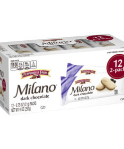 Pepperidge Farm Milano Dark Chocolate Cookies, 9 oz. Multi-pack Tray, 12-count 2-packs