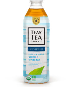 Teas’ Tea Unsweetened Green White Tea, 16.9 Ounce (Pack of 12), Organic, Zero Calories, No Sugars, No Artificial Sweeteners, Antioxidant Rich, High in Vitamin C