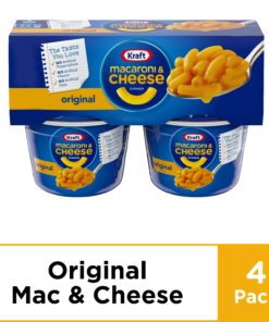 Kraft Easy Mac Original Flavor Macaroni and Cheese, 4 ct – 8.2 oz Package