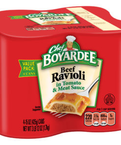 (2 pack) Chef Boyardee Beef Ravioli, 15 oz, 4 Pack