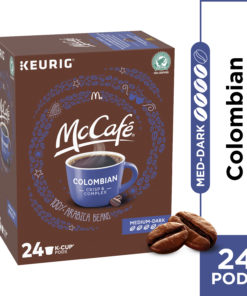 McCafe Medium-Dark Colombian Coffee K-Cup Pods, Caffeinated, 24 ct – 8.3 oz Box