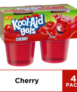 Jell-o Kool-Aid Gels Cherry, 3.5 oz, 4 Count